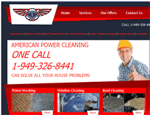 Tablet Screenshot of orange-county-power-clean.com